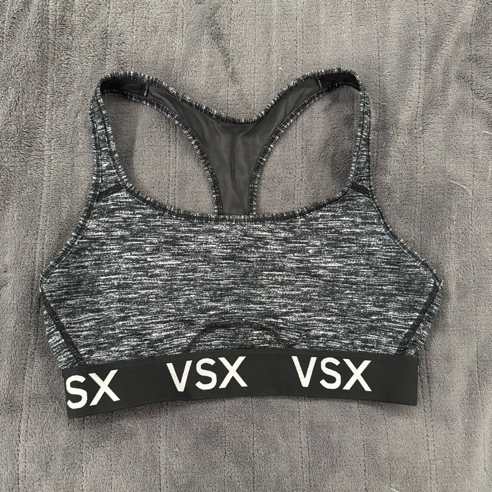 VSX by Victoria’s Secret Sports Bra – L, Heathered Black